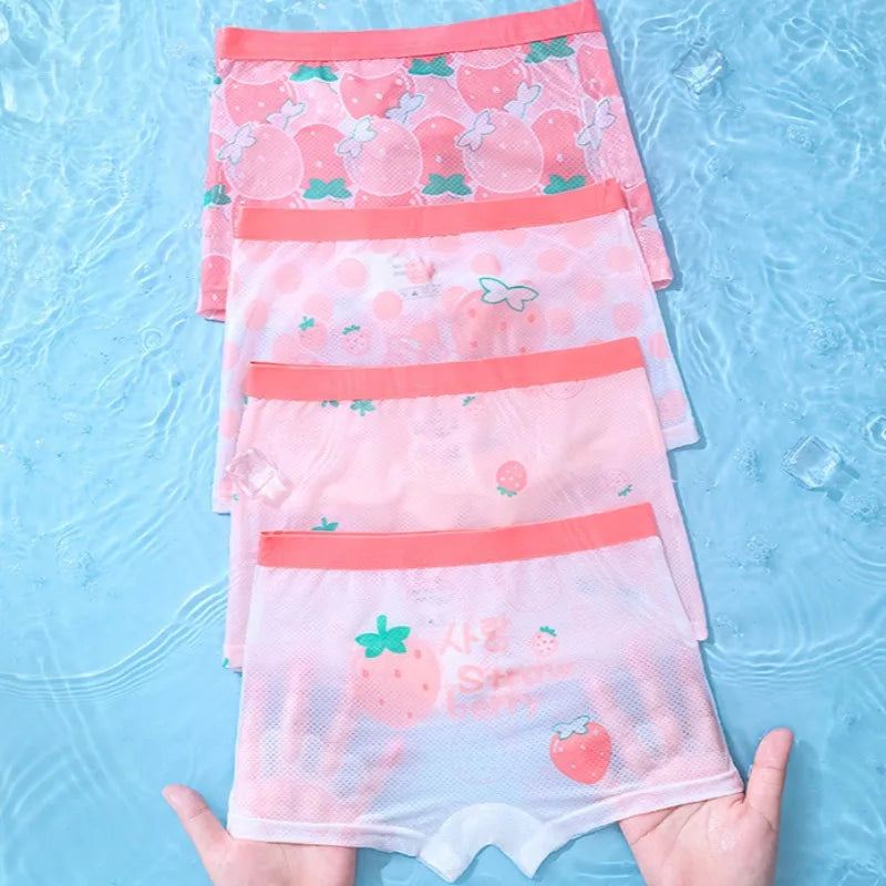 【4枚セット】超通気性！メッシュキッズパンツ4枚セット👧✨