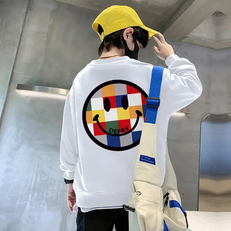 ニコちゃんスマイル長袖スウェット