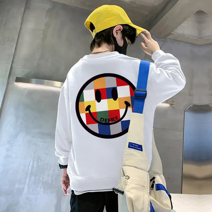 ニコちゃんスマイル長袖スウェット