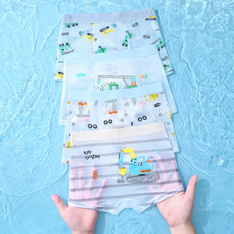 【4枚セット】超通気性！メッシュボクサーパンツ4枚セット