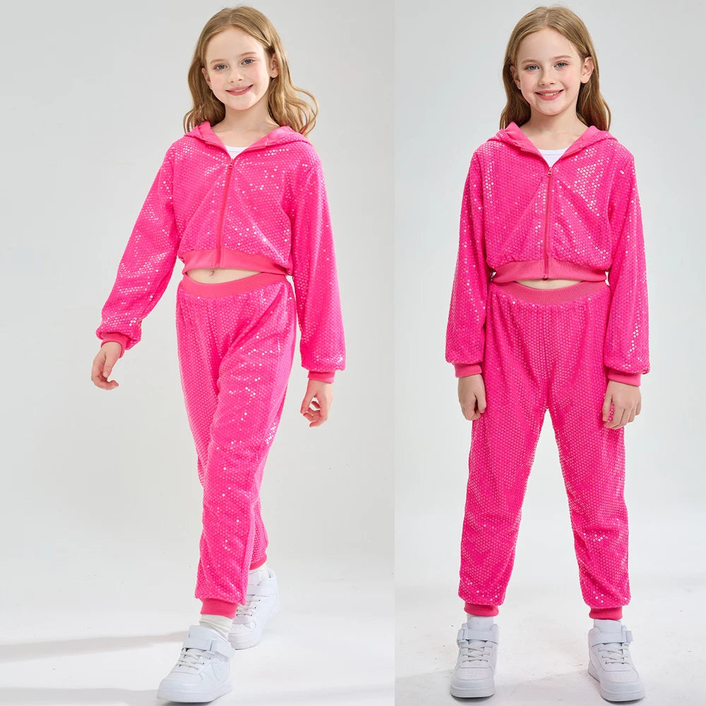 キラキラスパンコール✨ダンスセットアップ