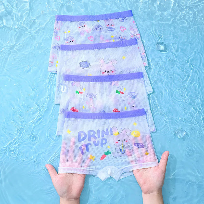 【4枚セット】超通気性！メッシュキッズパンツ4枚セット👧✨