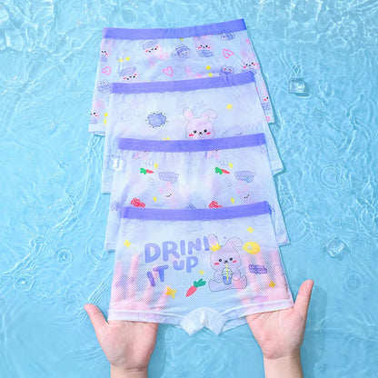 【4枚セット】超通気性！メッシュキッズパンツ4枚セット👧✨