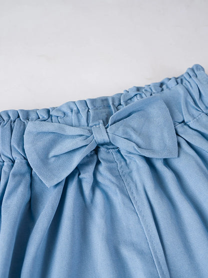 ガーリーリボン♪ワイドクロップドパンツ