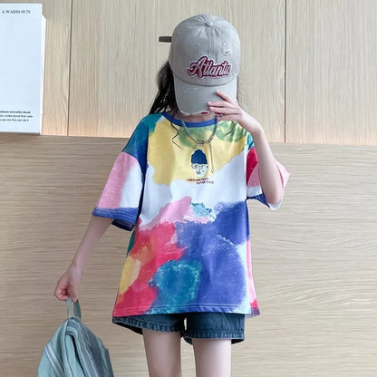 アートペイントルーズTシャツ