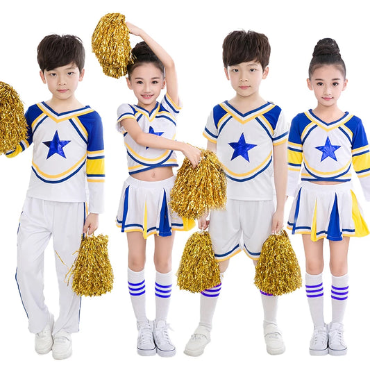 キッズチアリーダー衣装セット★ポンポン&ソックス付き
