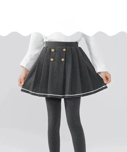 綿混スカート付きレギンス 伸縮性◎女の子