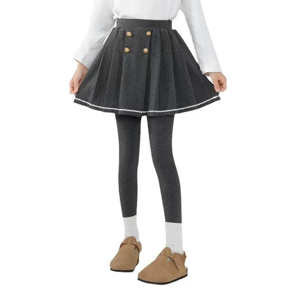 綿混スカート付きレギンス 伸縮性◎女の子